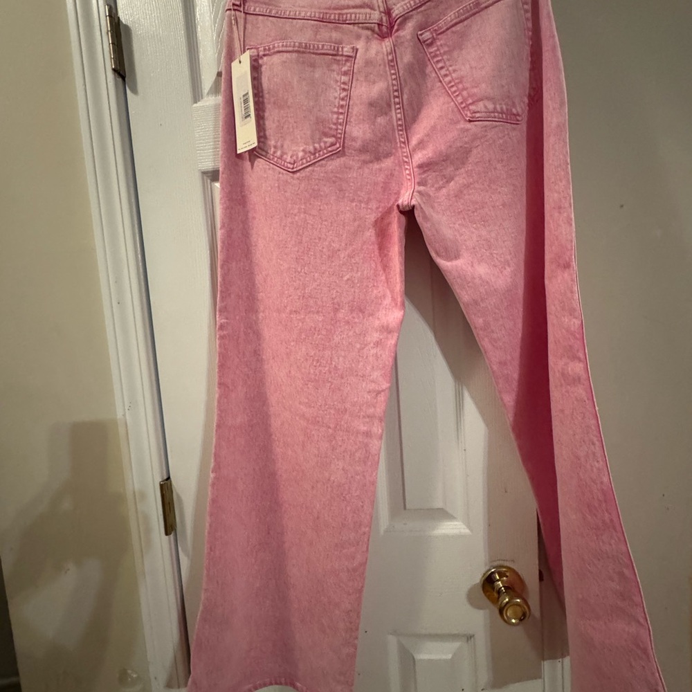 AMO Pink Flare Jeans